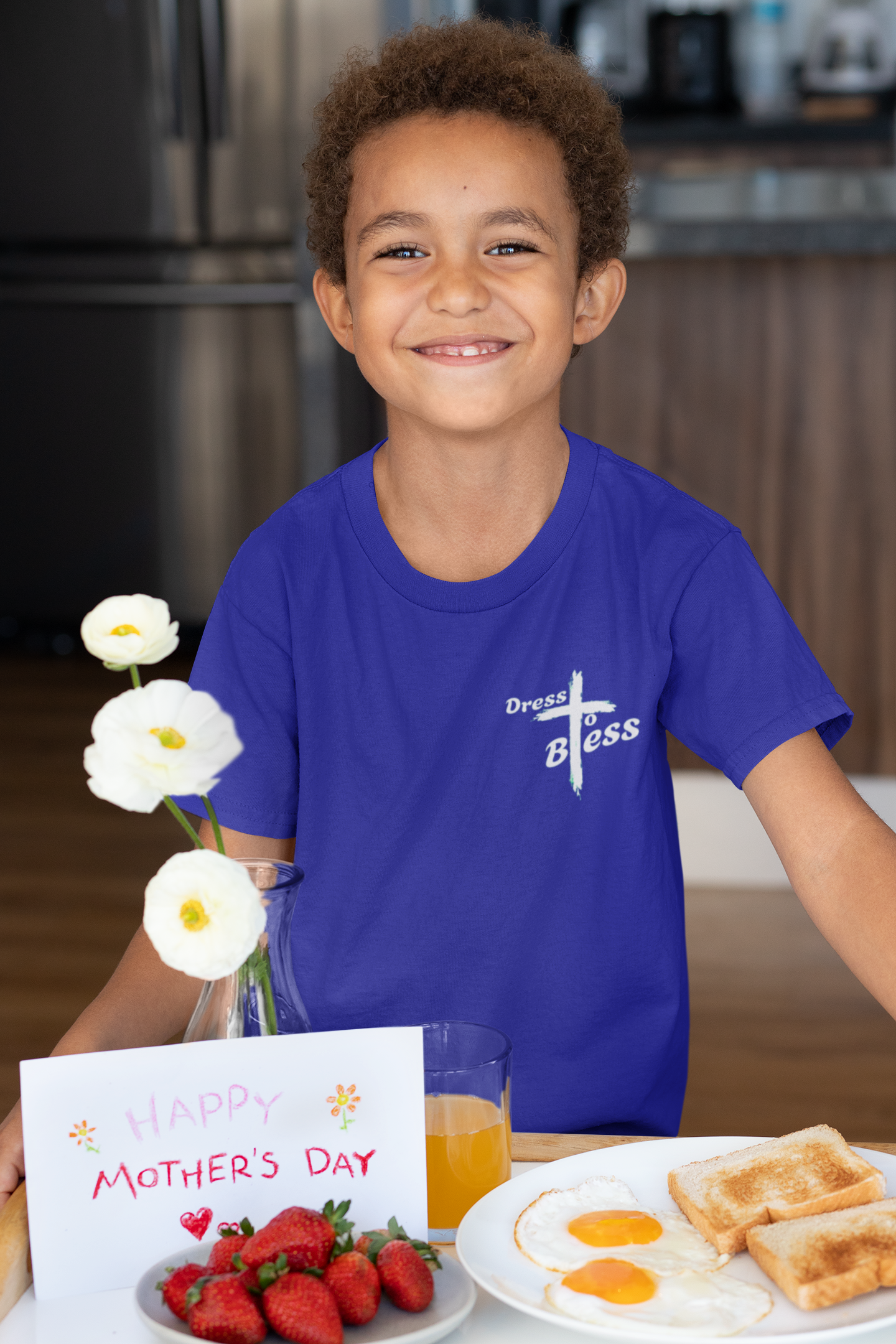 Youth Dress To Bless Cross Logo Unisex T-shirt