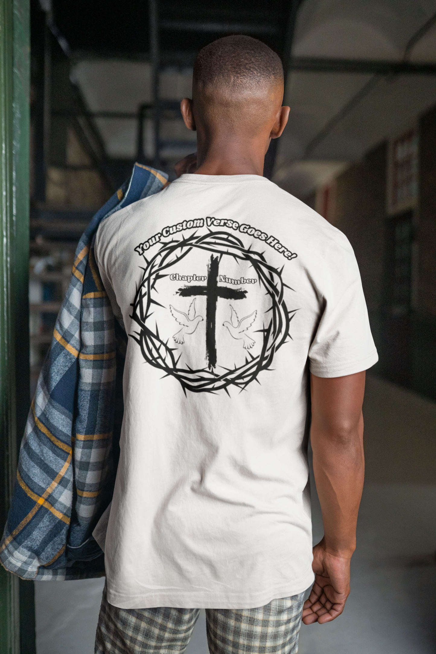 Custom Adult “Dress To Bless” Cross Logo Unisex T-shirts